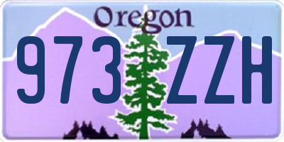 OR license plate 973ZZH