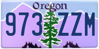 OR license plate 973ZZM