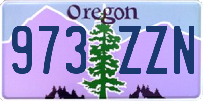 OR license plate 973ZZN