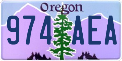 OR license plate 974AEA