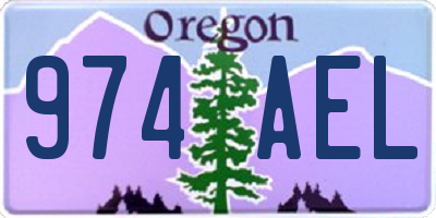 OR license plate 974AEL