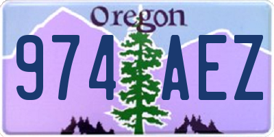 OR license plate 974AEZ