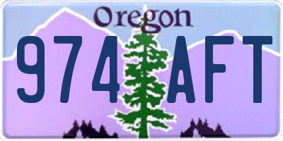 OR license plate 974AFT