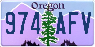 OR license plate 974AFV
