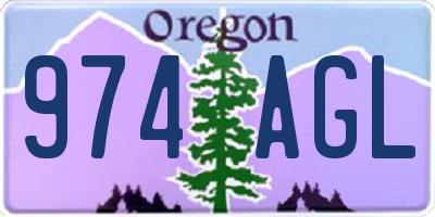OR license plate 974AGL