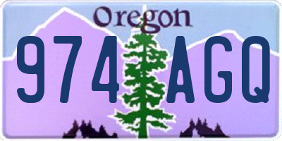 OR license plate 974AGQ