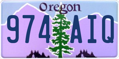 OR license plate 974AIQ