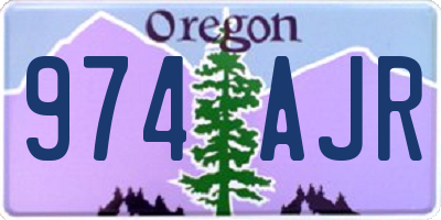 OR license plate 974AJR