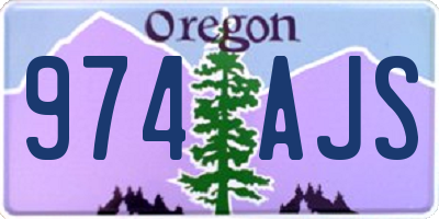 OR license plate 974AJS