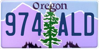 OR license plate 974ALD