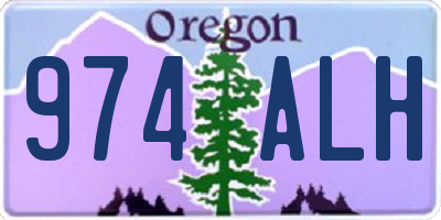 OR license plate 974ALH
