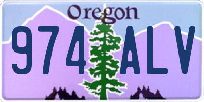 OR license plate 974ALV