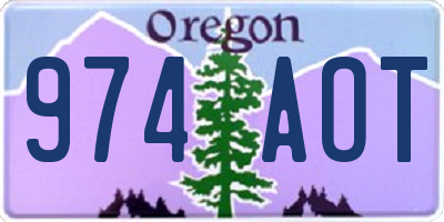 OR license plate 974AOT