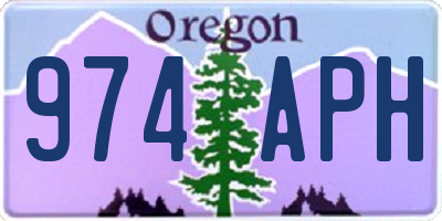 OR license plate 974APH