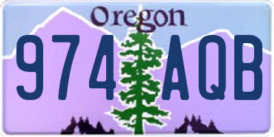 OR license plate 974AQB