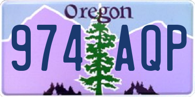 OR license plate 974AQP