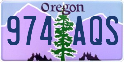 OR license plate 974AQS