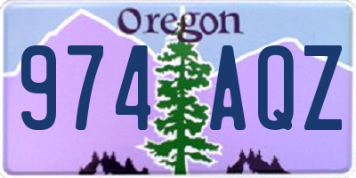 OR license plate 974AQZ