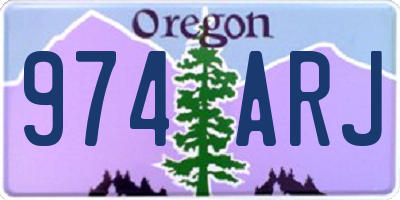 OR license plate 974ARJ