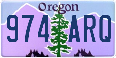 OR license plate 974ARQ