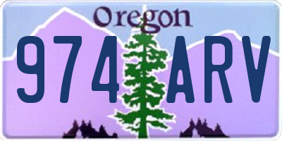 OR license plate 974ARV
