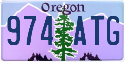 OR license plate 974ATG