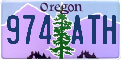 OR license plate 974ATH