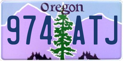 OR license plate 974ATJ