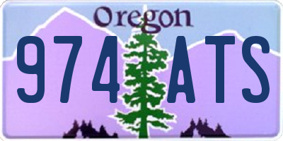 OR license plate 974ATS