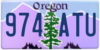 OR license plate 974ATU