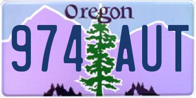 OR license plate 974AUT