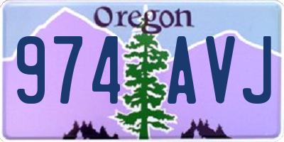 OR license plate 974AVJ