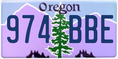 OR license plate 974BBE