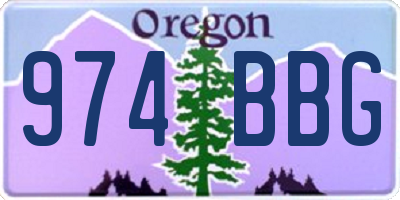 OR license plate 974BBG