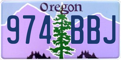 OR license plate 974BBJ