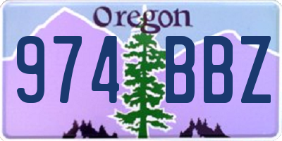 OR license plate 974BBZ