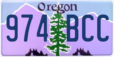 OR license plate 974BCC