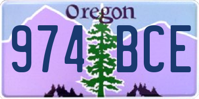 OR license plate 974BCE