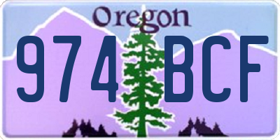 OR license plate 974BCF