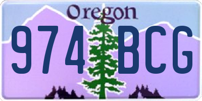 OR license plate 974BCG