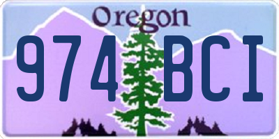 OR license plate 974BCI
