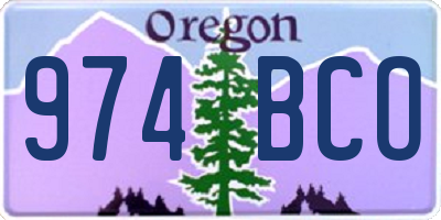 OR license plate 974BCO