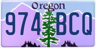 OR license plate 974BCQ