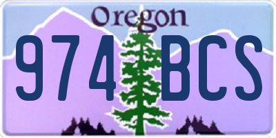 OR license plate 974BCS