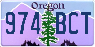 OR license plate 974BCT