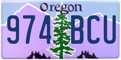 OR license plate 974BCU