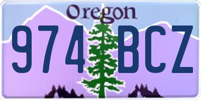 OR license plate 974BCZ