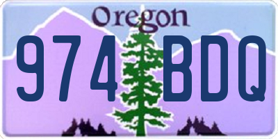 OR license plate 974BDQ