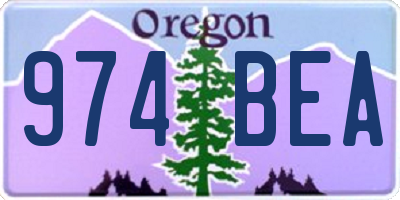 OR license plate 974BEA