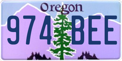 OR license plate 974BEE
